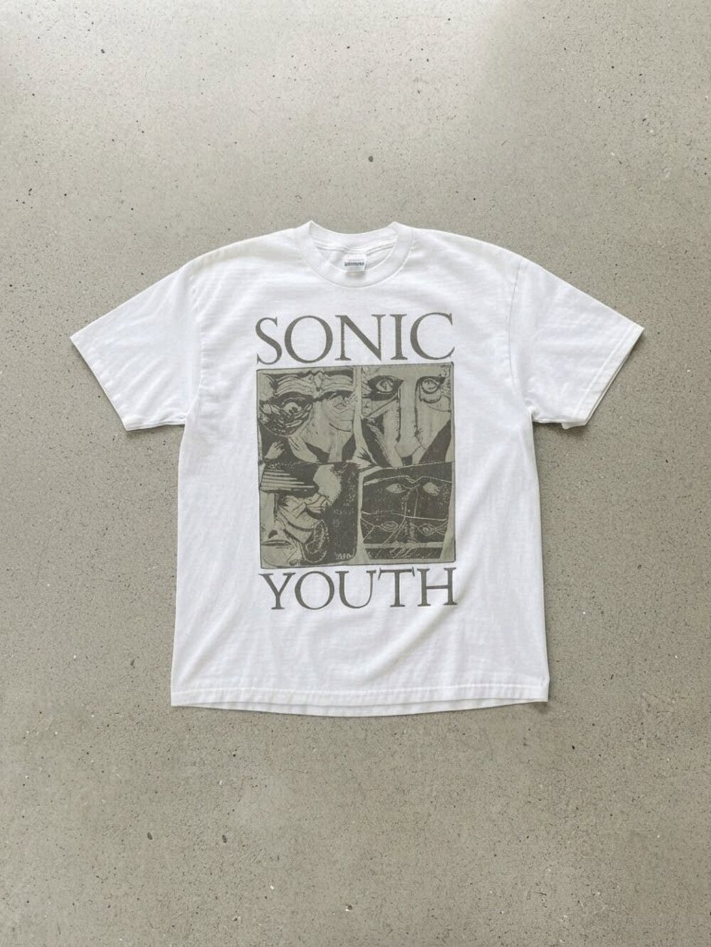 Sonic Youth Comic Style Alternative Rock White T-Shirt Unisex S-4XL